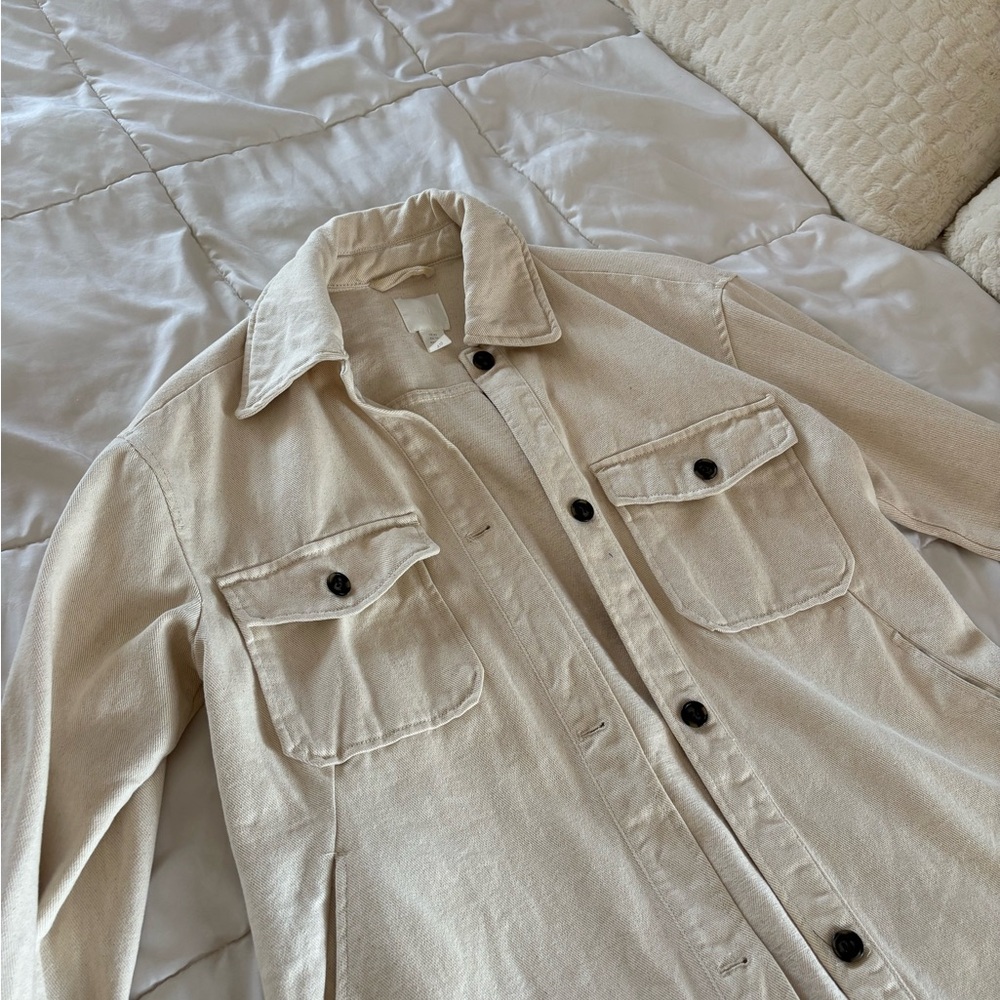 Oversized Women’s Cream Jacket